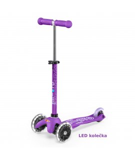 KOLOBEŽKA MINI MICRO DELUXE LED PURPLE MMD141